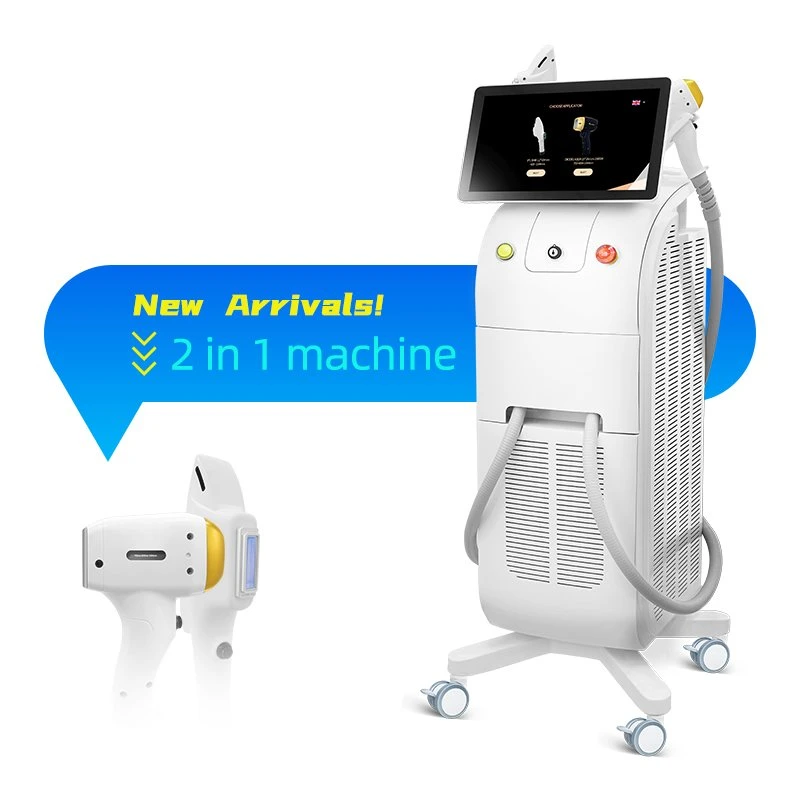 Multifunctional 2in1 Skin Rejuvenation IPL+Diode Laser Hair Removal Salon Equipment