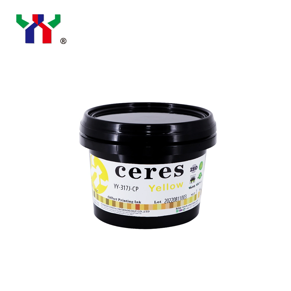 Encre offset UV Ceres de haute qualité pour gobelet, force d'adhésif élevée pour cartes, couleur CMJN, 1 kg/boîte