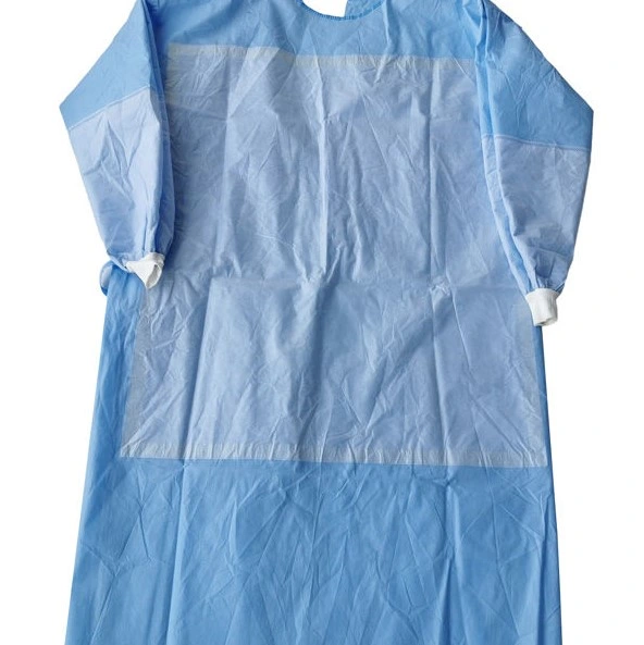 Siny Protective Surgical Supplies Materials Disposable PP PE Coated Isolation Gown