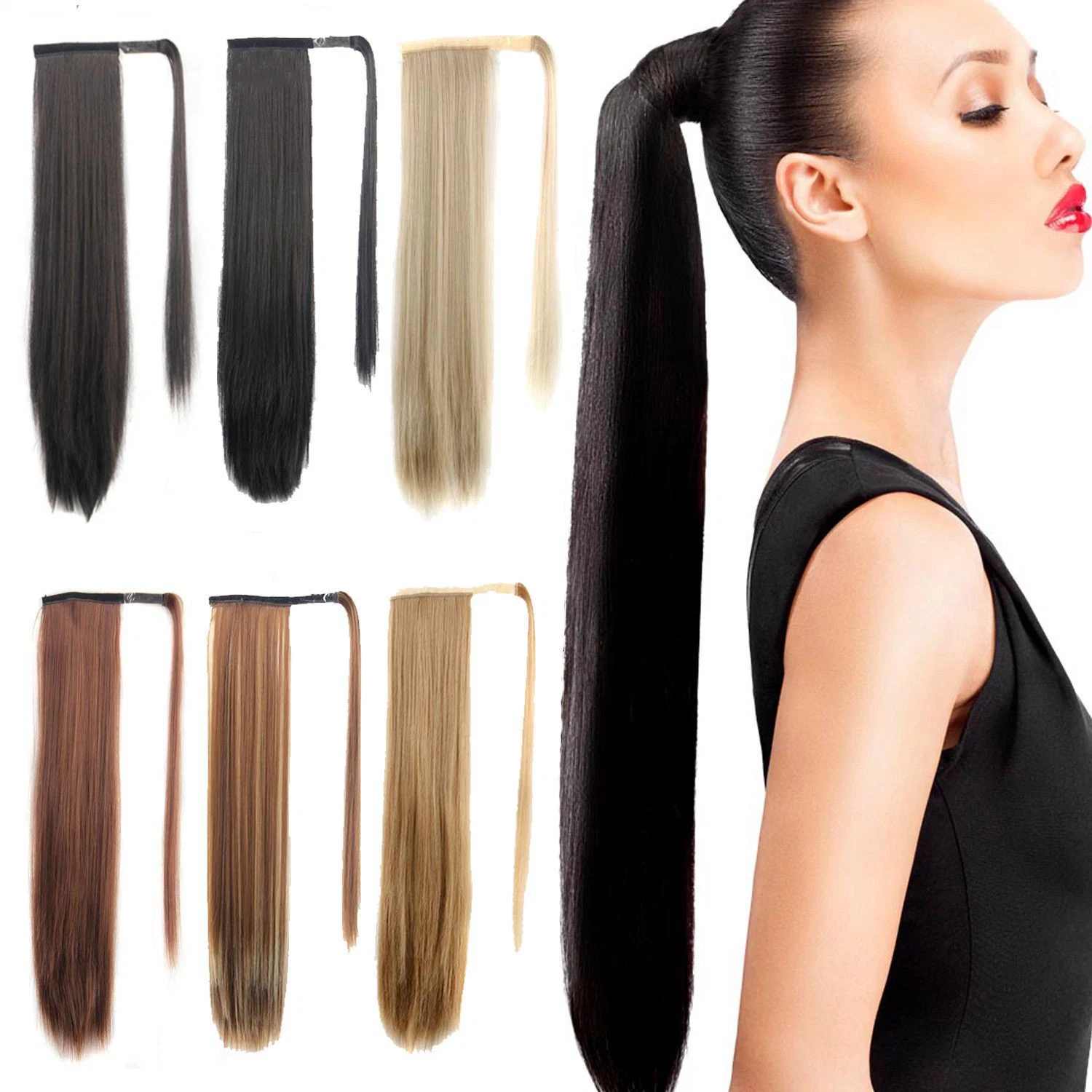 Wholesale 100% Synthetic Hair Pony Hair Extensions