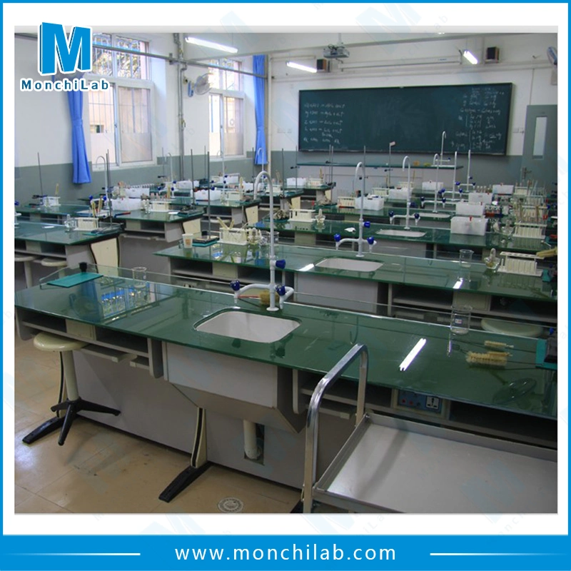 Mobiliário de laboratório químico escolar utilizado