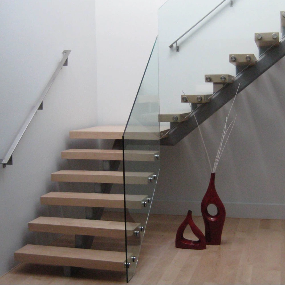 High Quality Indoor / Outdoor Luxury Staircase 304 316 Stainless Steel Glass Handrail