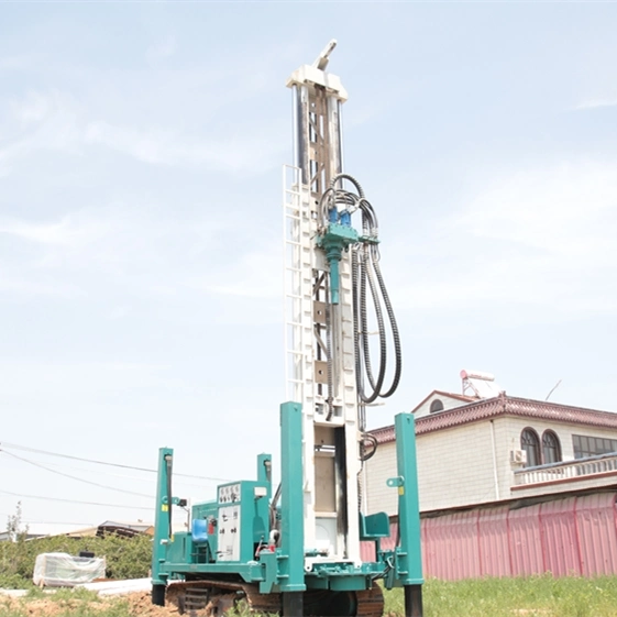 Rotary Crawler Borehole for Sale 300m Deepwater Well Drilling Machine