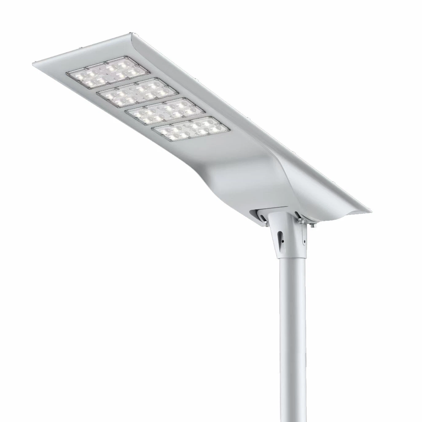 New Outdoor 20W 30W 40W 50W 60W 90W 100W Waterproof Smart All in One LED Solar Street Lamp Dust to Dawn Automatic