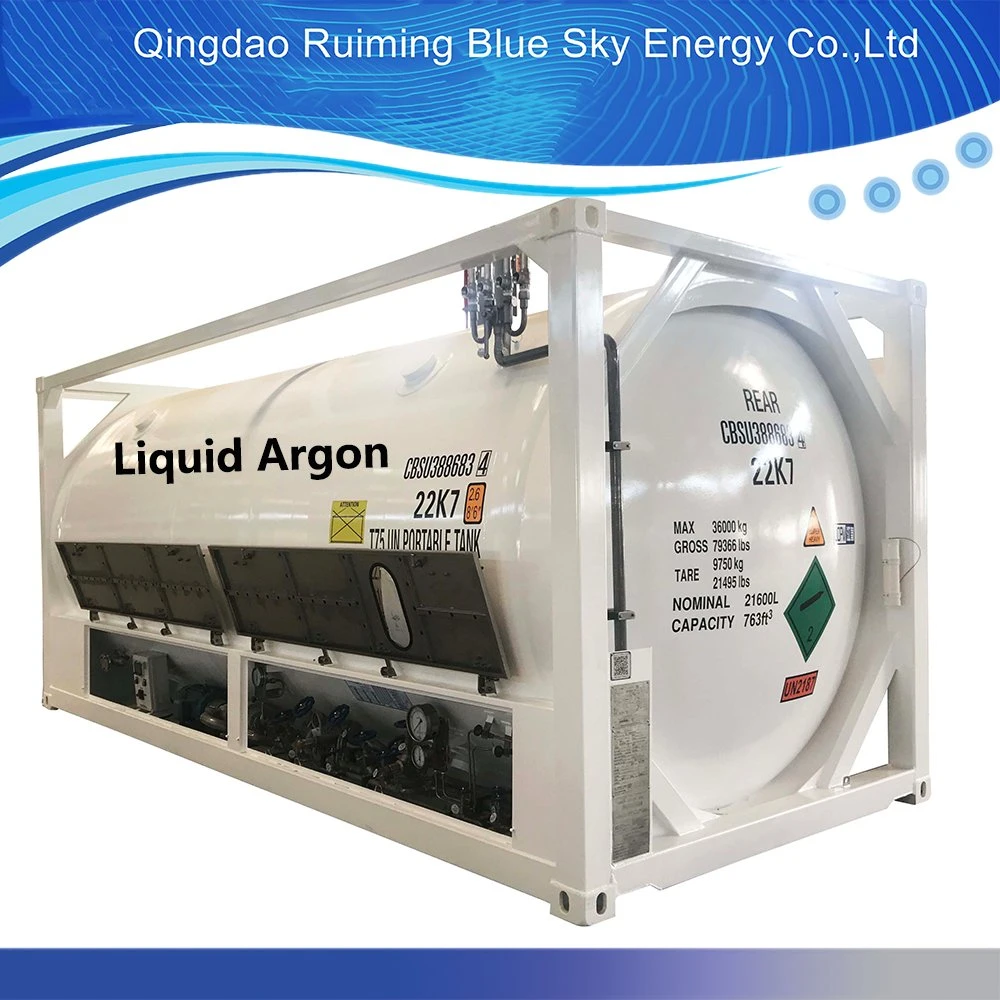 20 Feet T75 ISO Tank Container Cryogenic Liquid Argon, Lin, Lox