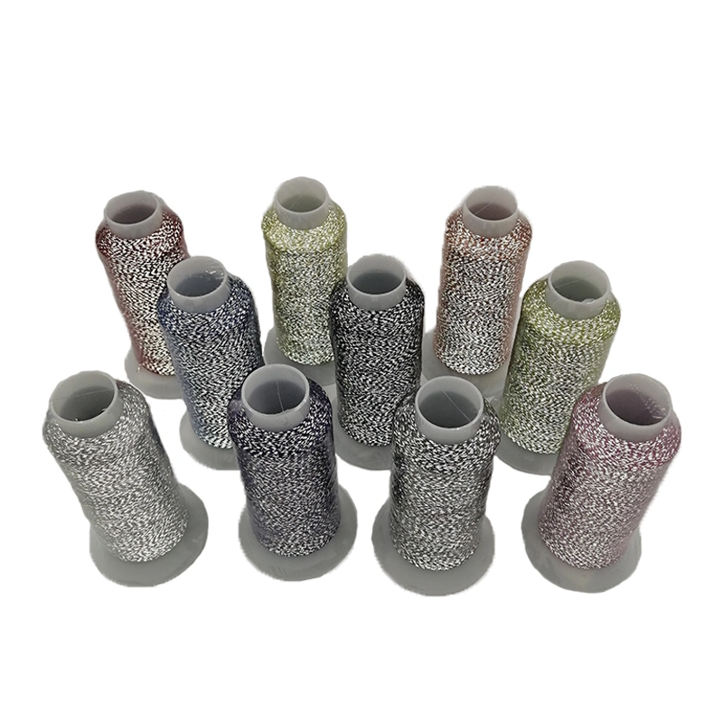 Excelente feita de fios reflexivo para tricot bordados de cores diferentes