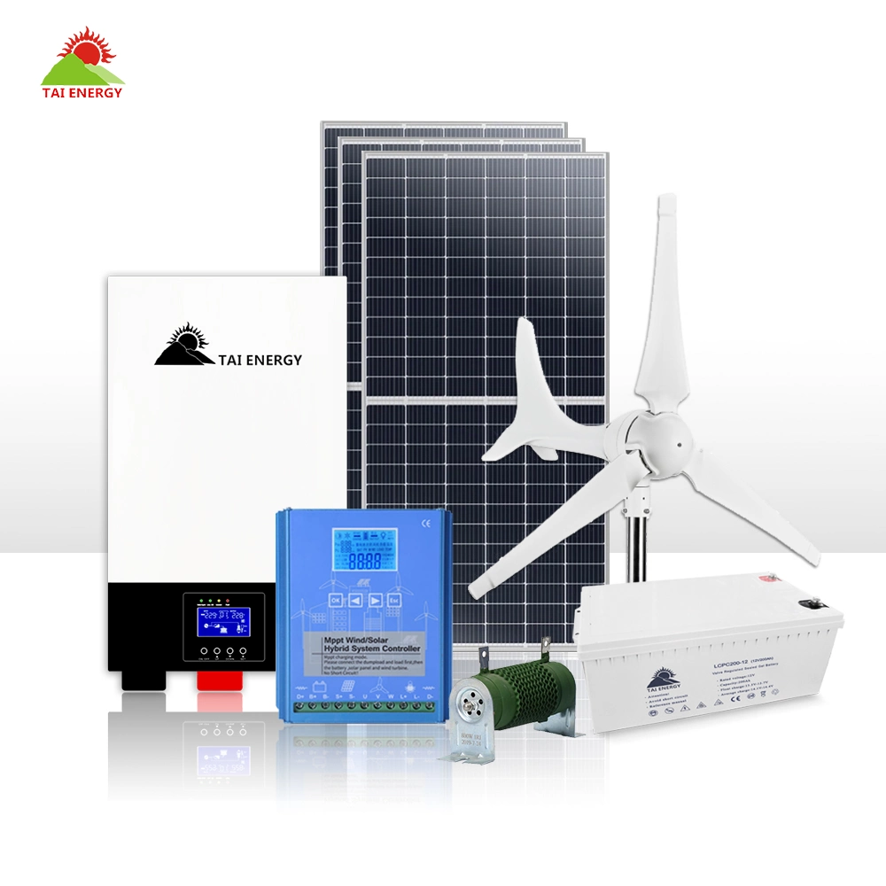 Wind Turbine Generator 5kw 8kw off Grid Hybrid Solar Power System for Home Use