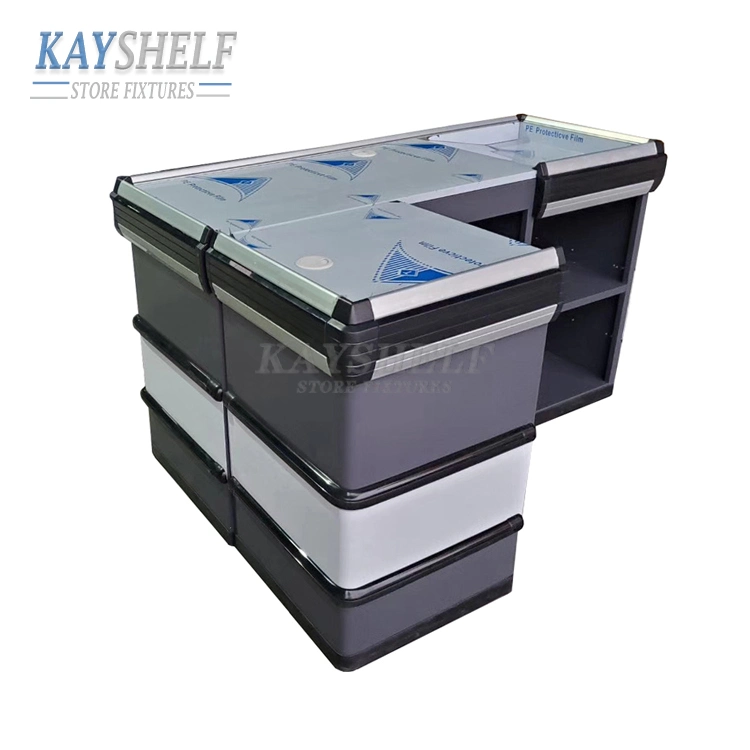 Retail Store Checkout Counter Supermarket Metal Cashier Money Register Table