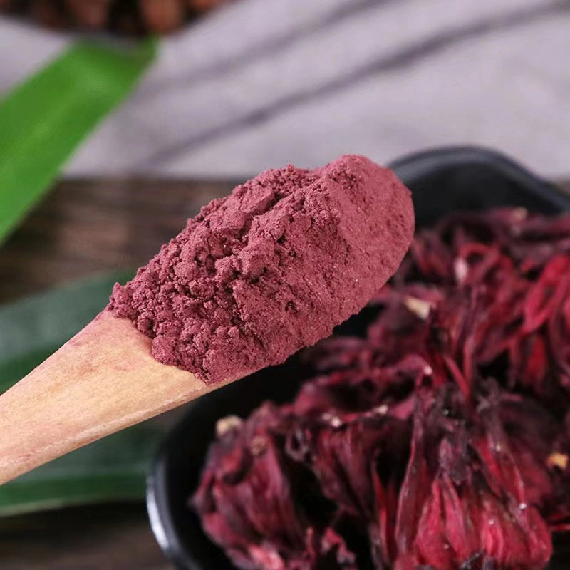 100% Natural Herb puro Hibiscus Flor de molienda polvo Roselle Raw Polvo