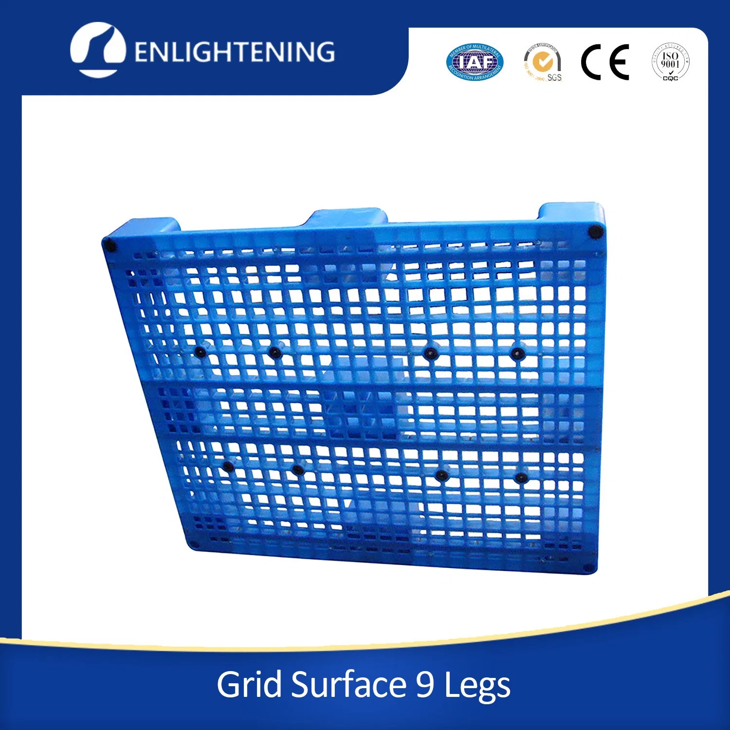 Logistics Transportation Recyclable Vented Deck Plastic Pallet Single Faced Plastic Pallet Nestable Plastic Pallet Cheap Price