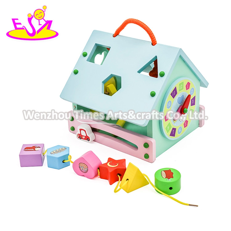 Creative Multi-Function Wooden Shape Sorting Cube for Baby W12D104