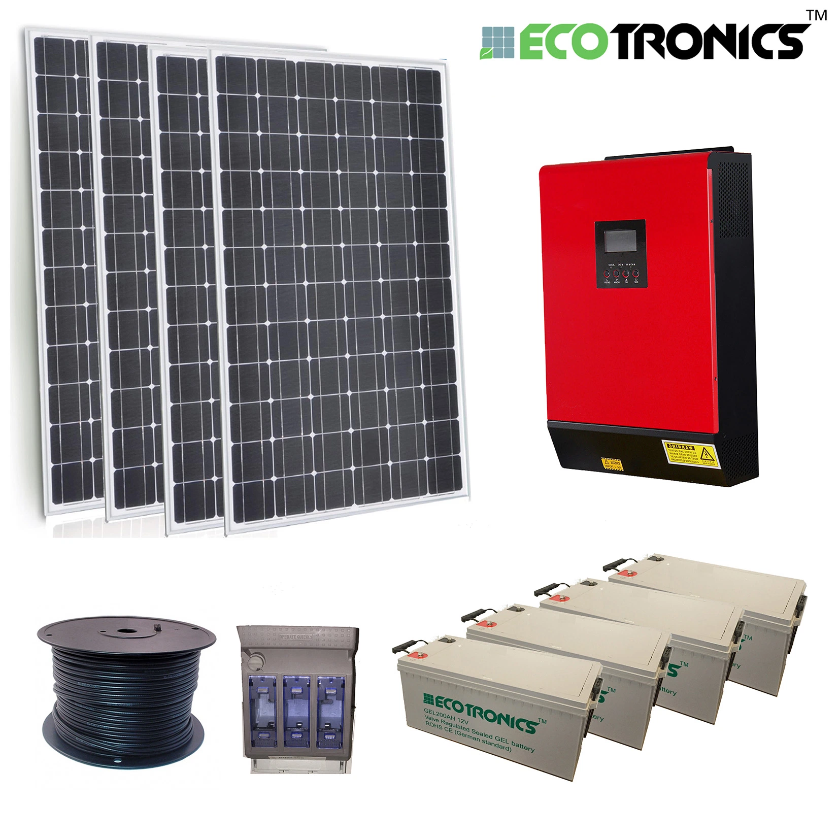 Inclua todos os acessórios Eolic Es 750 Gerador Solar