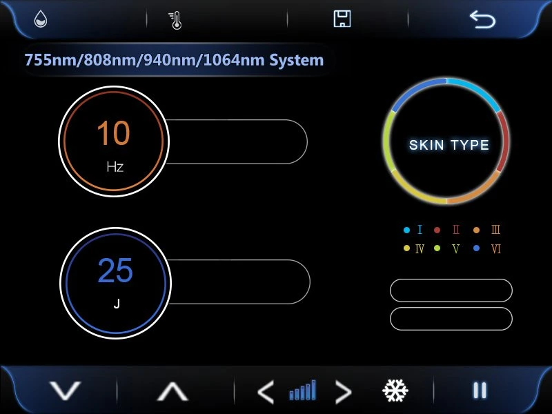 إزالة الشعر من الصمام الثنائي 4 موجات 808nm 755nm Alex 940nm 1064nm ليزر YAG