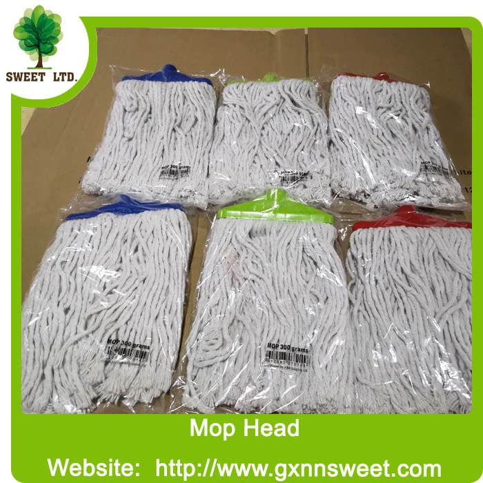 High Absorbent Plastic Sleeve Mops, Made From Cotton Fiber, Quality Wholesale/Supplier Supplier of Reusable Mops for Floor Cleaning