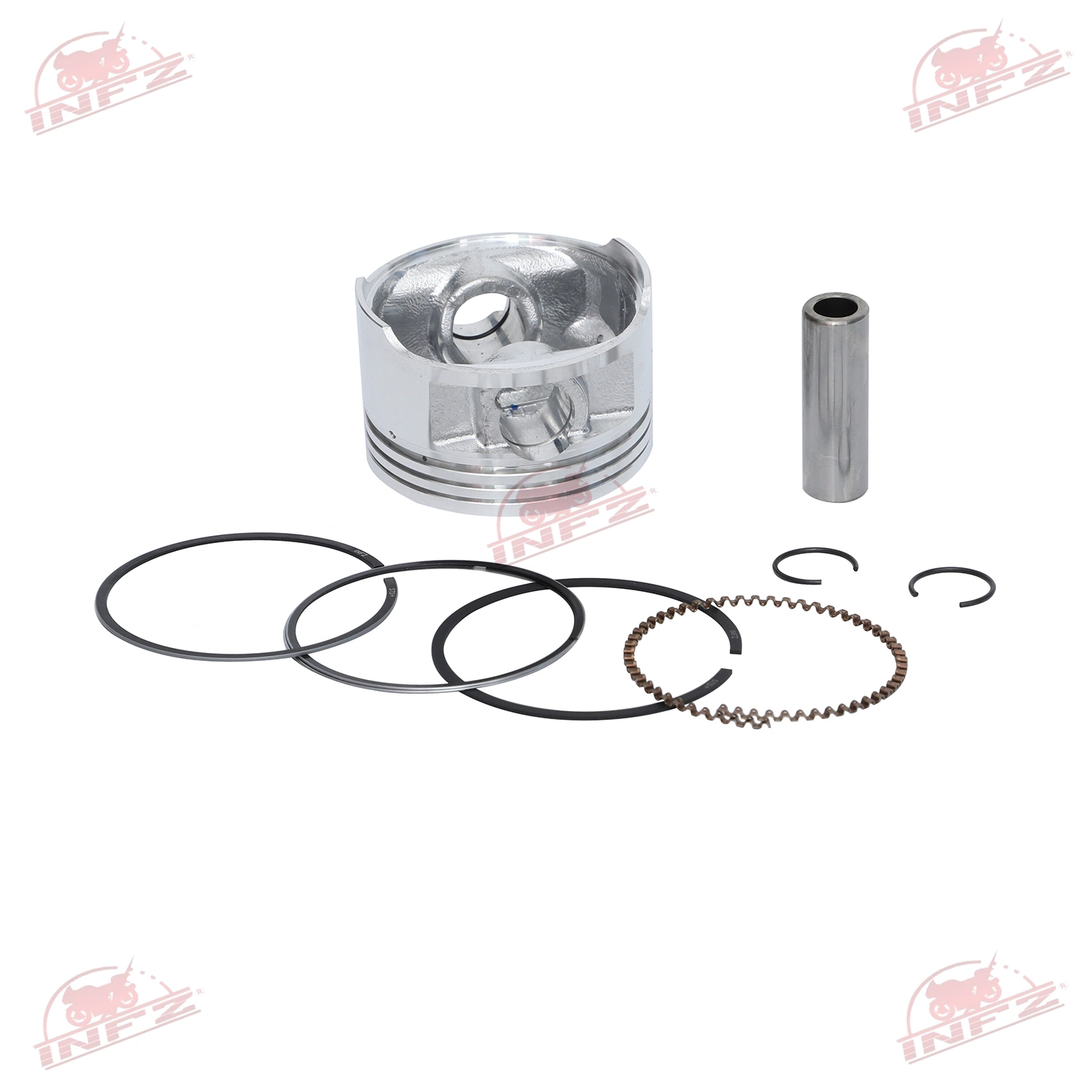 Kit de anéis do pistão de peças sobresselentes do motor para motociclos de alta qualidade da Infecz Conjunto de pistões para Yahama Fz16 YBR125