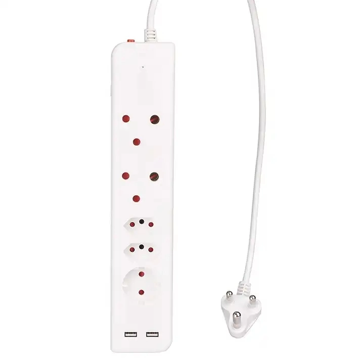 Kenya Market Africa Market UK Standard Socket 4 Way Individual Switch Surge Protector Power Strip