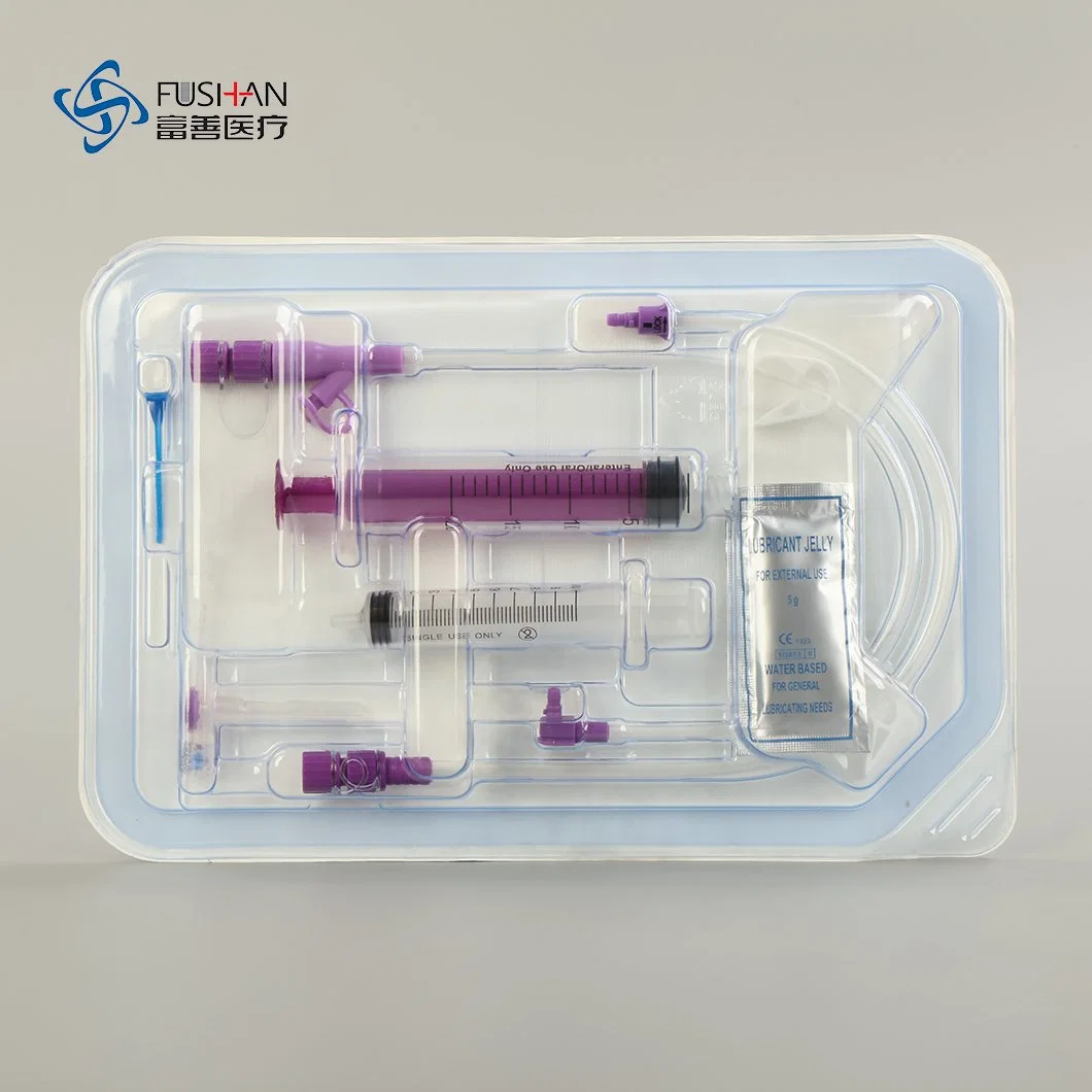 Medical Mini Button Gastrostomy Tube Kit with Enfit Connector Fushan Factory CE and ISO Certificact