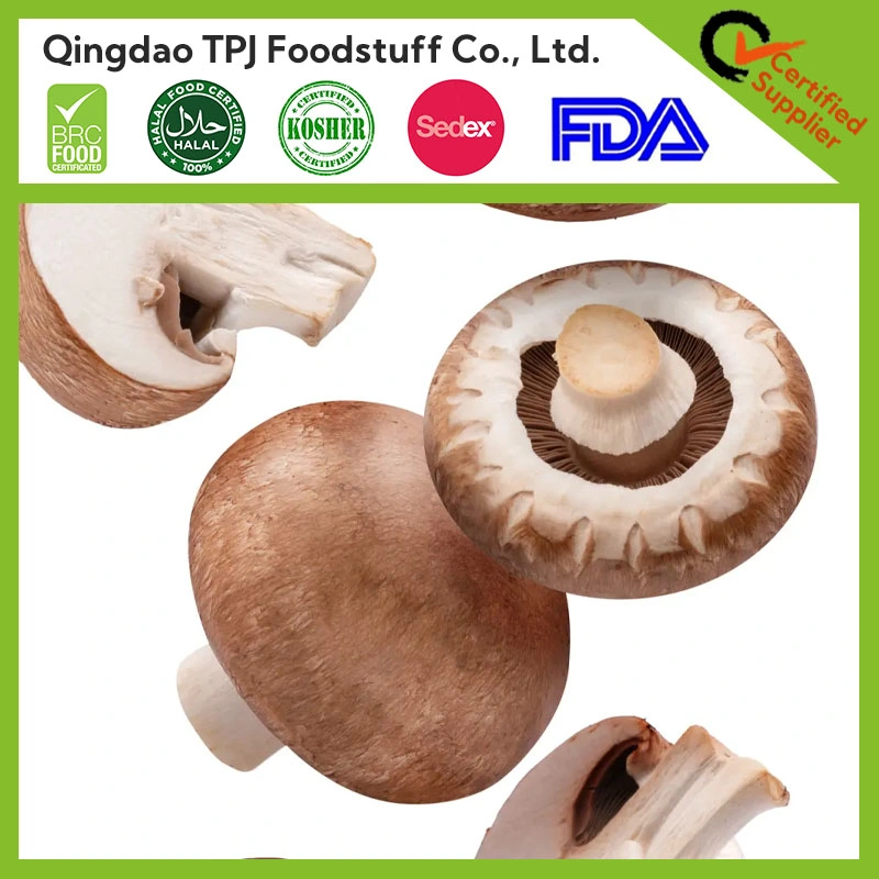 Champignons de Chestnut surgelés bouton IQF champignons de couleur Havane avec Une saveur terreuse douce une apparence similaire aux champignons de Paris