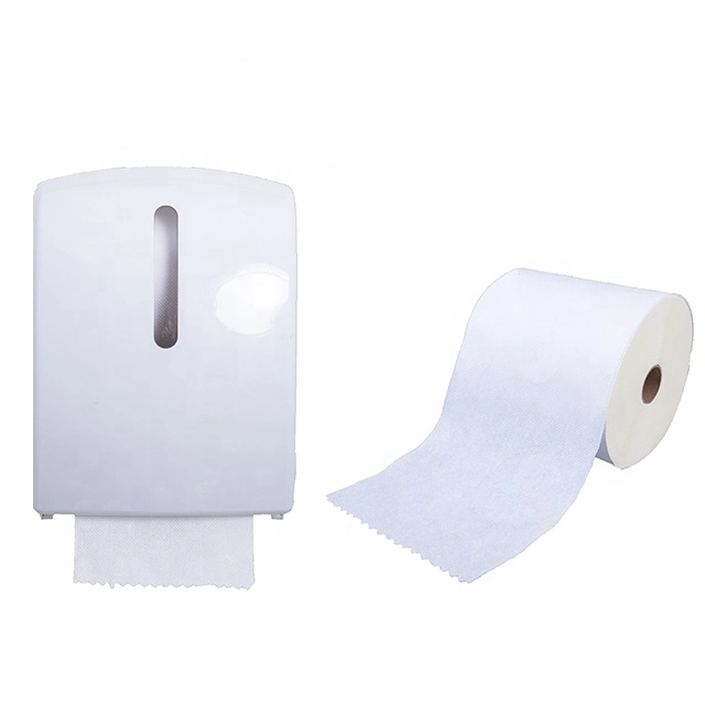 Etiqueta Privada Industrial Hospital Medical Centerfeed desechables de papel toalla de mano gran rollo de papel 2 telas suaves toallas de papel sanitario