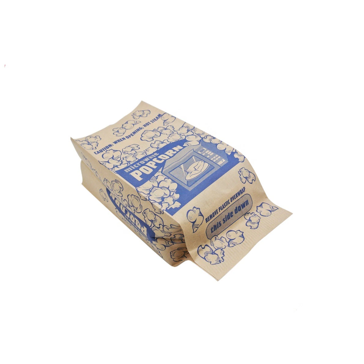 Resealable Popcorn Seeds Packaging Bag Paper Microwave Popcorn Packing Bag