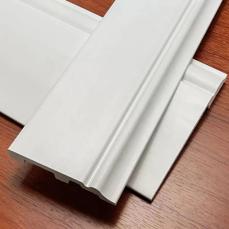Facile à installer écologique jupe plastique blanc PS mousse de polystyrène moulé Floor Wall Plinthe plinthes en polystyrène