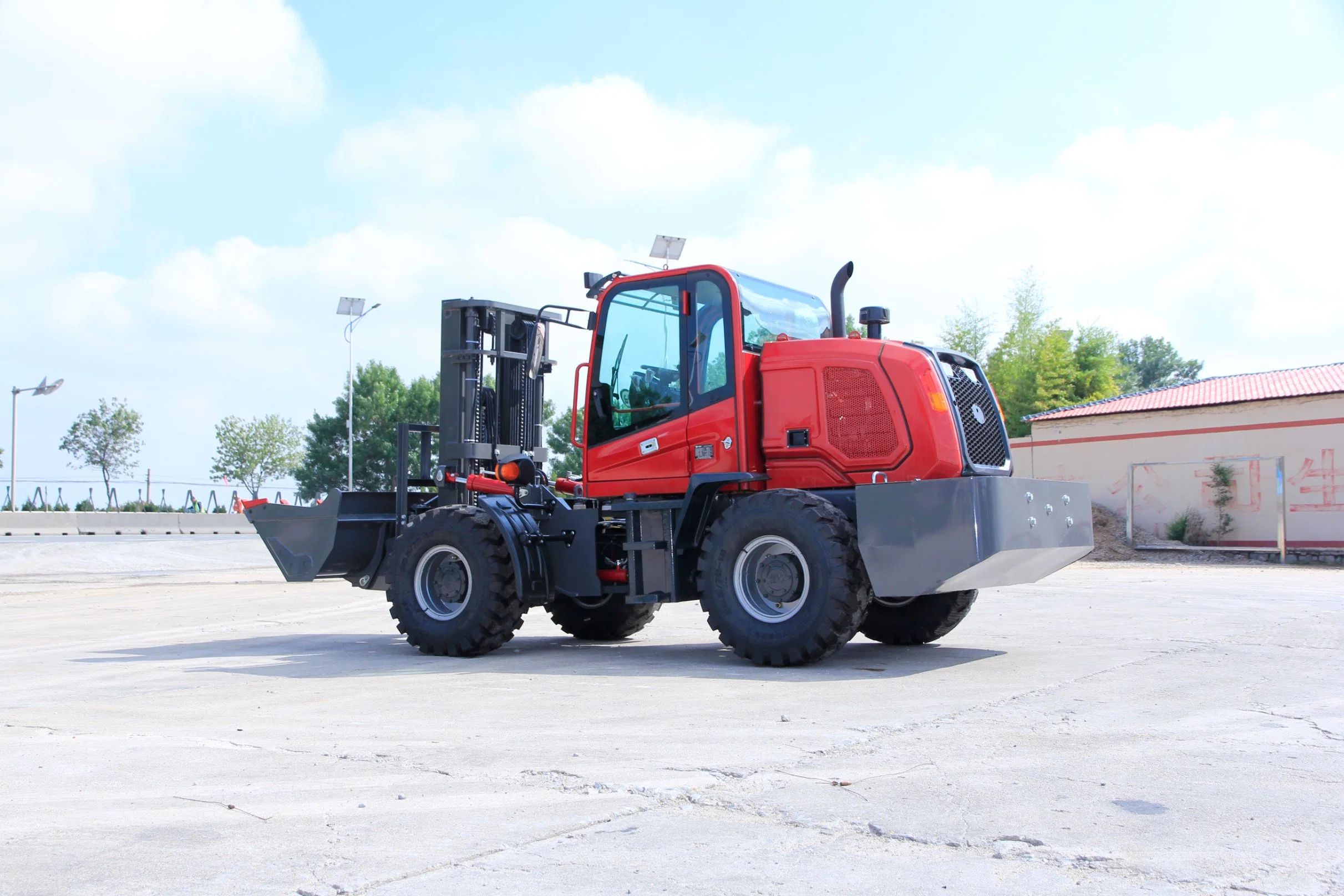 Carro elevador de construção Highrich Ultra Low3.5t de elevada eficiência