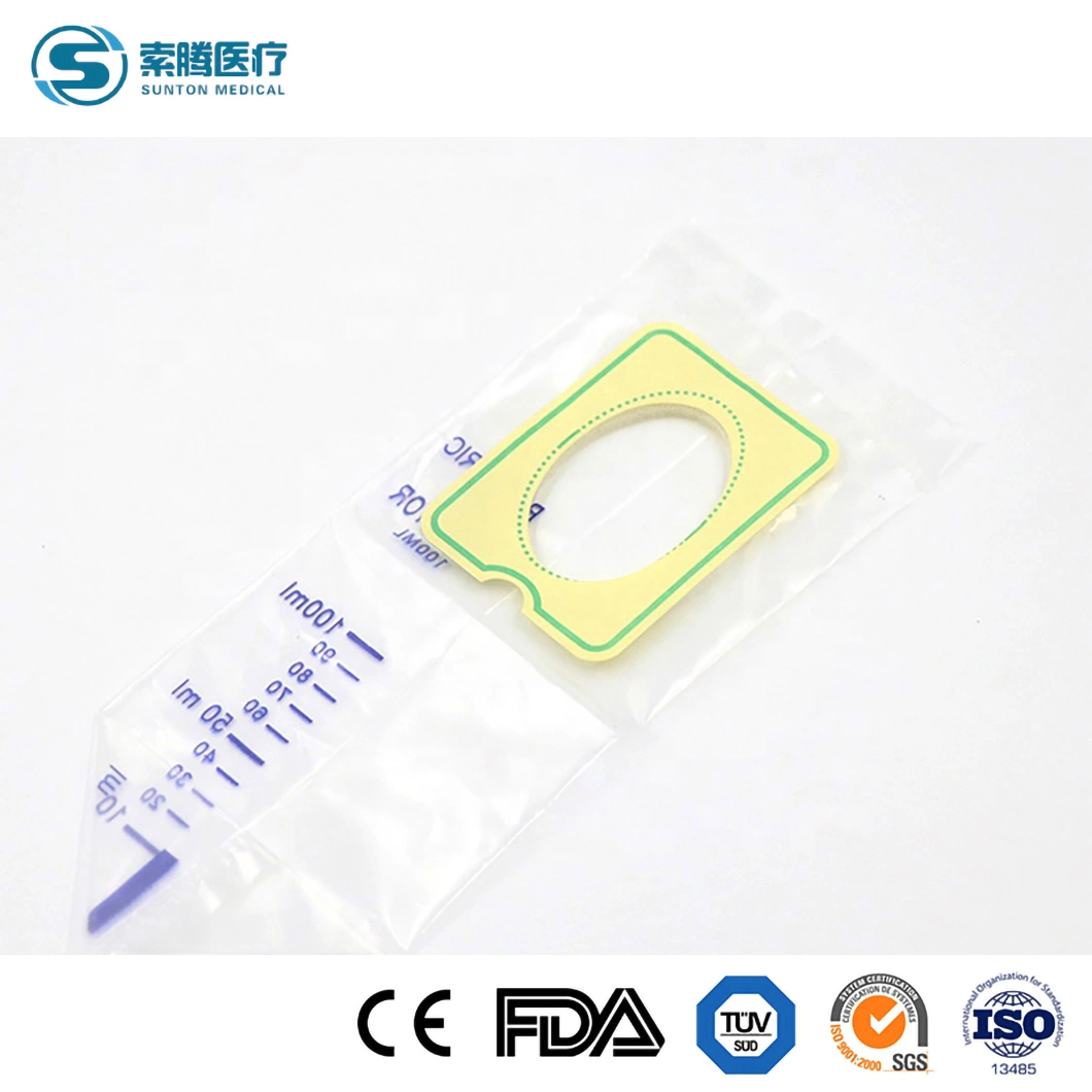 Sunton China Paediatric Urine Collector China Urine Bag with Reflux Flutter Valve Disposable Adult/Pediatric Portable Urine Collection Bag in Sterilization