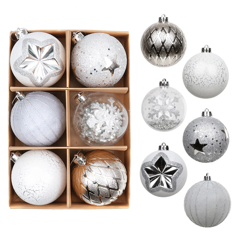 Großhandel China Silber Weiß Klar Transparent Baum Dekor Ornamente Weihnachten Ball