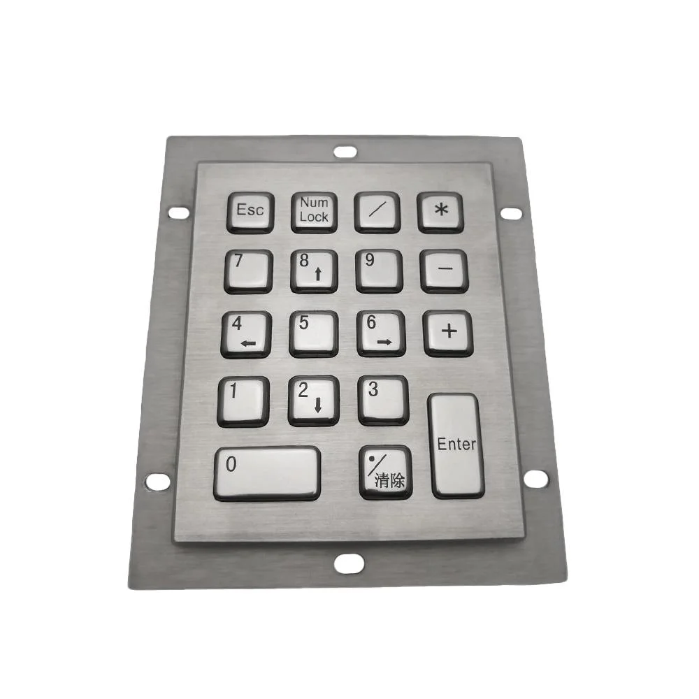 IP65 Metal Quiosque Teclado Industrial de Aço Inoxidável Teclado de Metal