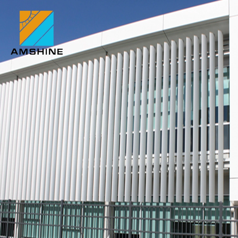 PVDF Coating Building Decoration Automatic Wall Louvre Commercial Facade Outdoor House Fixed Aluminum Louver Window Plantation Shutters with 10 Years Warranty