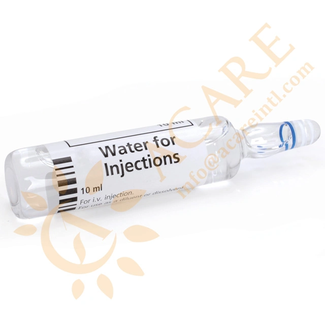 Pharmaceutical Medicine Sterile Water for Injection 1ml/2ml/5ml/10ml/20ml (glass or PP ampoule)