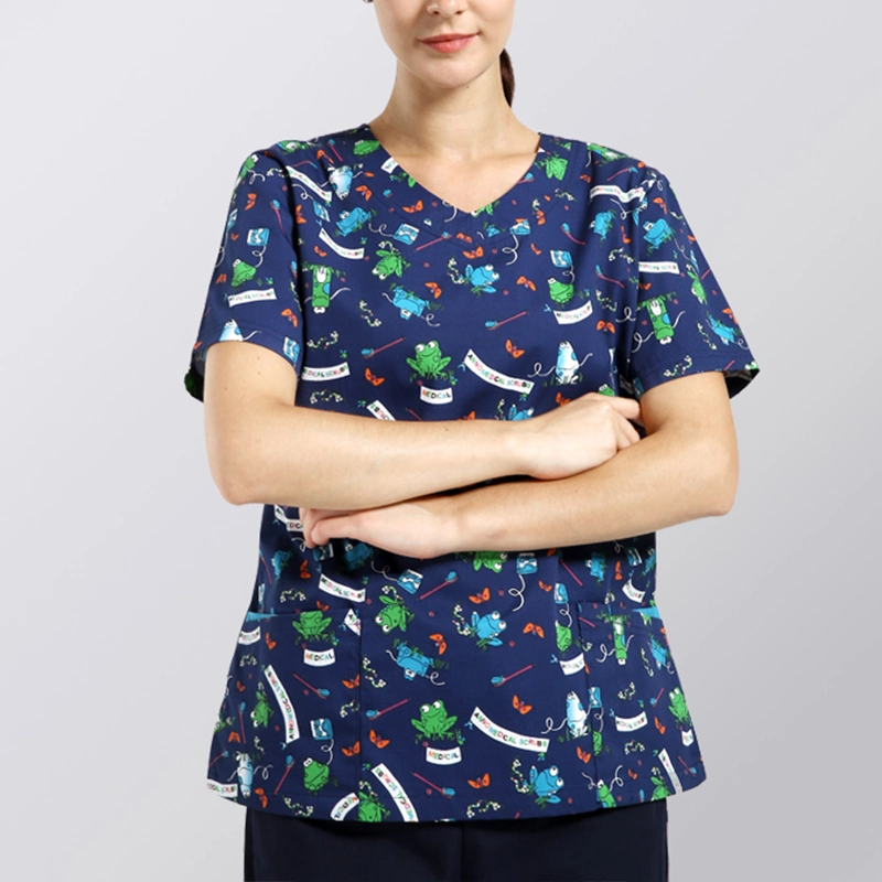 Camisola de estampado Animal de boca redonda Ladie ′ S.