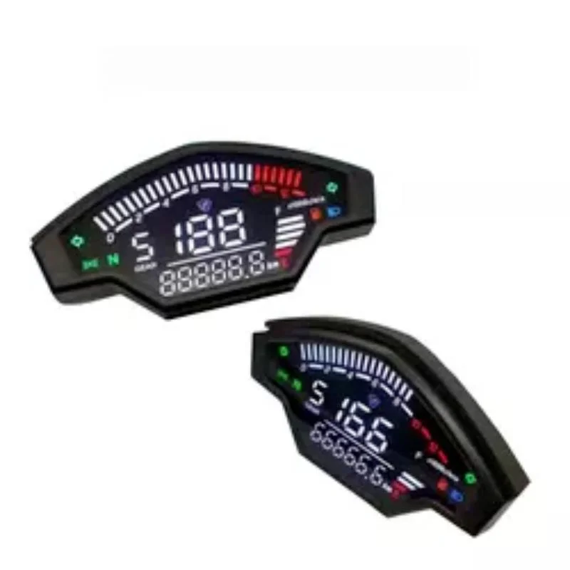 Motorcycle Speedometer Motorcycle Speedometer Motorcycle Universal LED LCD Speedometer Digital Backlight Odometer for BMW Honda Ducati Kawasaki YAMAHA for 1 2 4