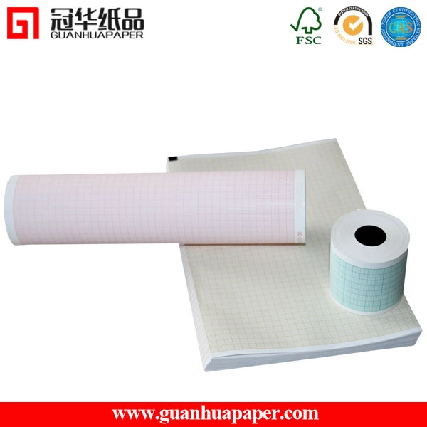 12 Channel Thermal ECG Paper Custom Size Medical Recording Paper