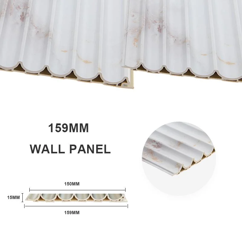 3D Faux Outdoor Decorative Exterior Faux PVC Wood-Plastic Quick Assembling Wall Panels