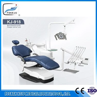 Best Quality Leather Dental Unit Dental Chair Aluminum Frame (KJ-918)