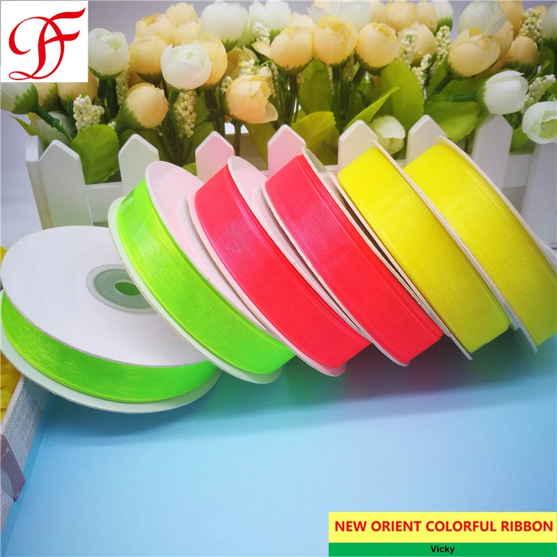 Colorida 100% Nylon Grosgrain cinta de organza de raso doble cara cinta metálica de cáñamo el cáñamo - Cuadros Cintas de algodón para el empaque de regalos/Ajuste/o la decoración de Navidad//Bow