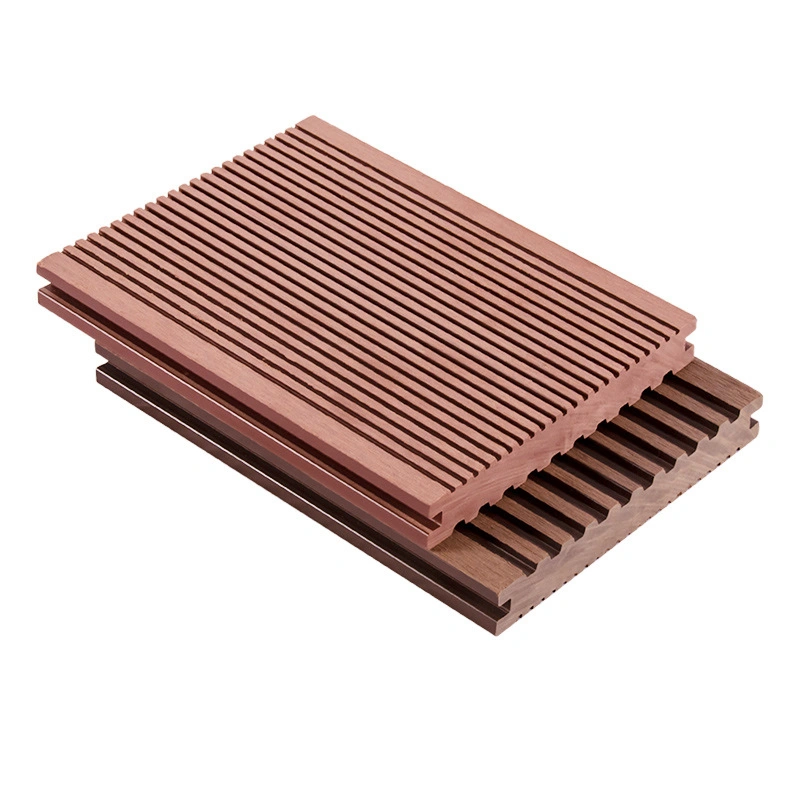 Environmentally Outdoor Solid Double Deck Drain Plate Co Extrusion Wood Plastic Composite Co-Extrusion WPC Decking