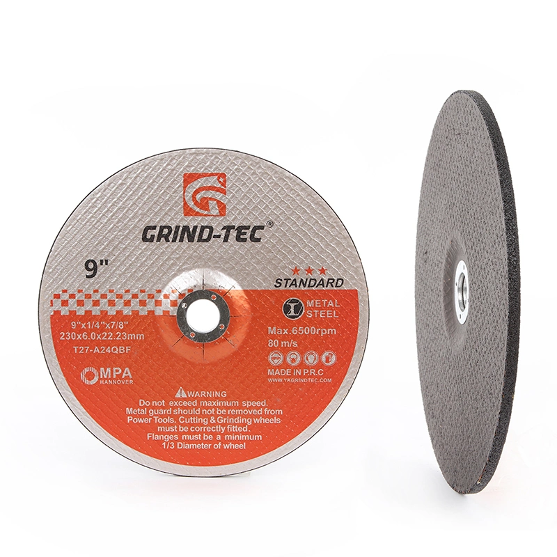 Hardware China Grindtec Abrasive 9 Inch 230X6X22.23mm Grinding Disc