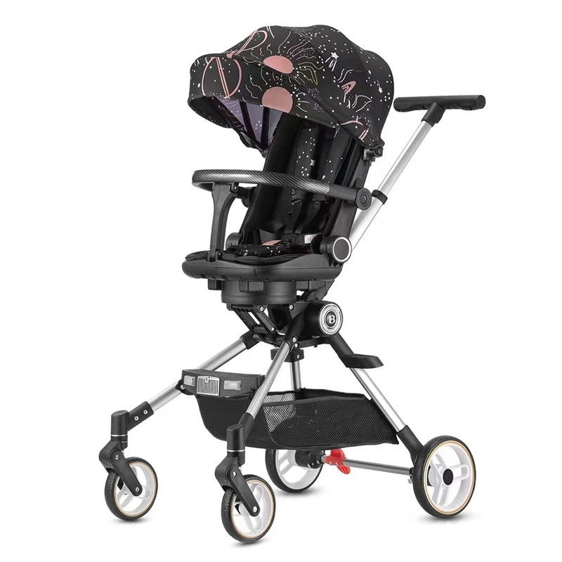 Schnelle Lieferung PU Reifen onw Schlüssel Falten Baby Kinderwagen Auto Für New Born Travel System Pram