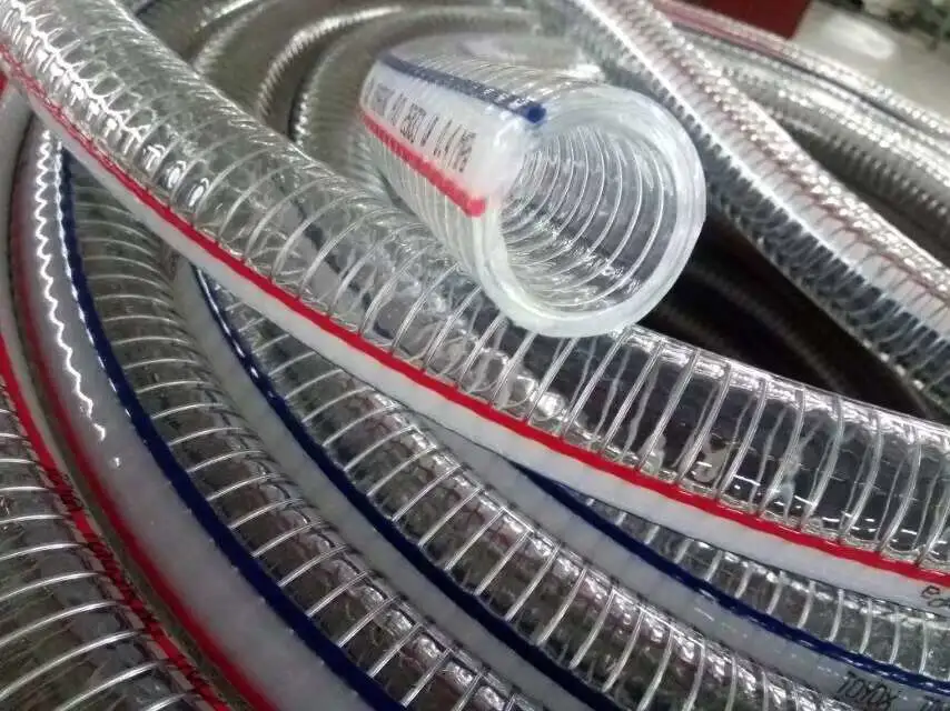 High quality/High cost performance Transparent PVC Steel Wire Spiral Reinforced Hose