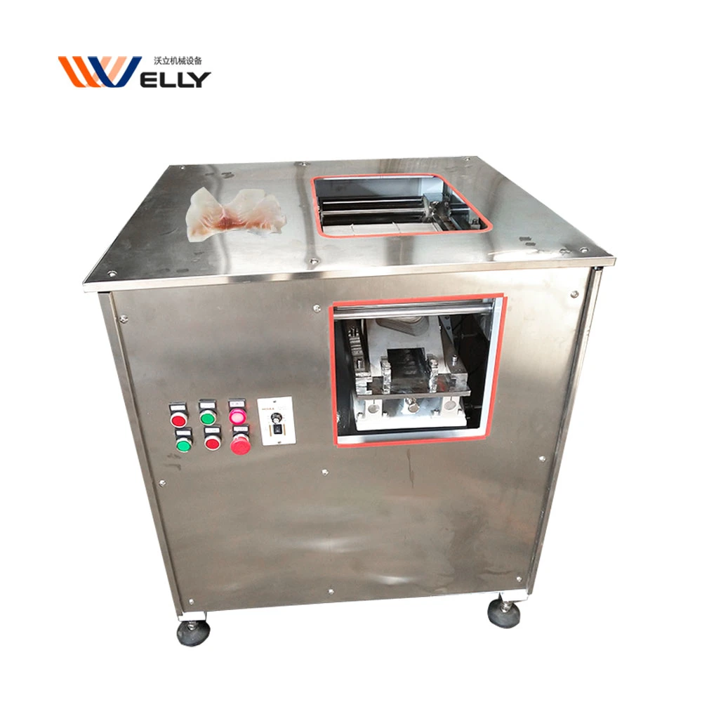 Stainless Steel Fish Fillet Cutting Machine / Salmon Fish Cutting Slicing Machine