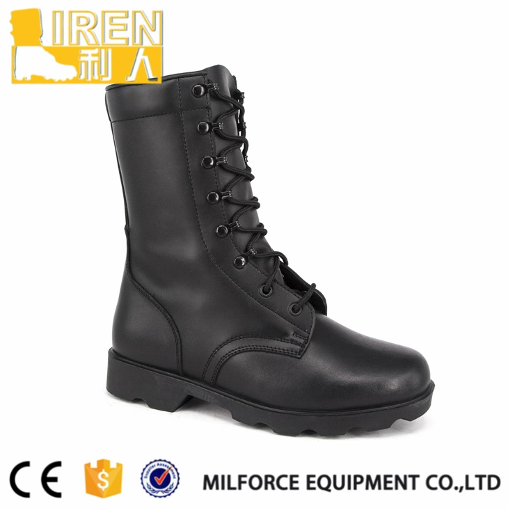 Haute qualité/performance à coût élevé résistant noir En cuir véritable combat de style militaire Boot