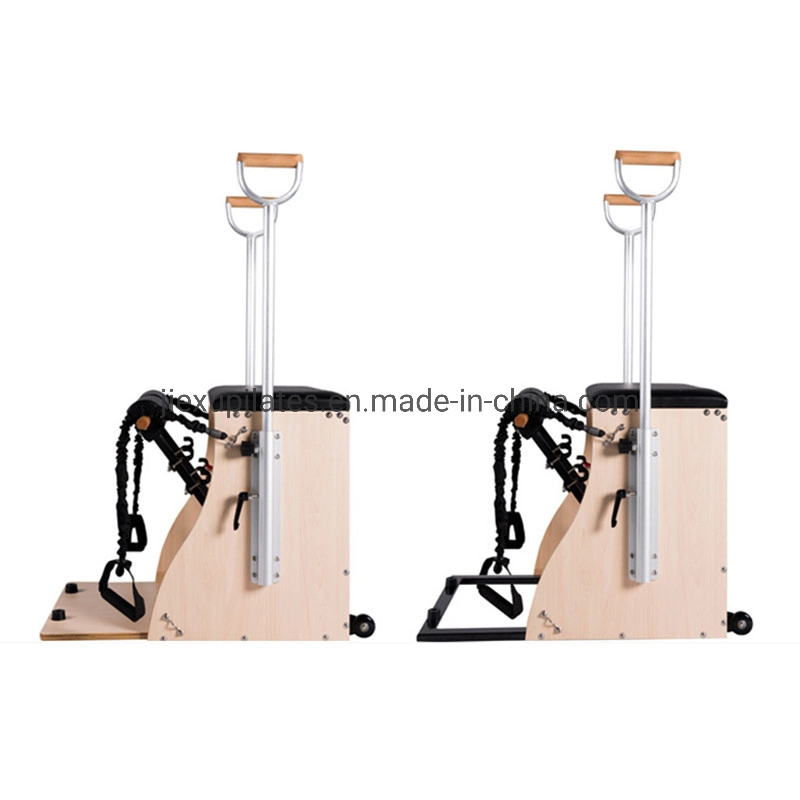 Beste Qualität Pilates Reformer Holz Combo Stuhl mit Metallfuß