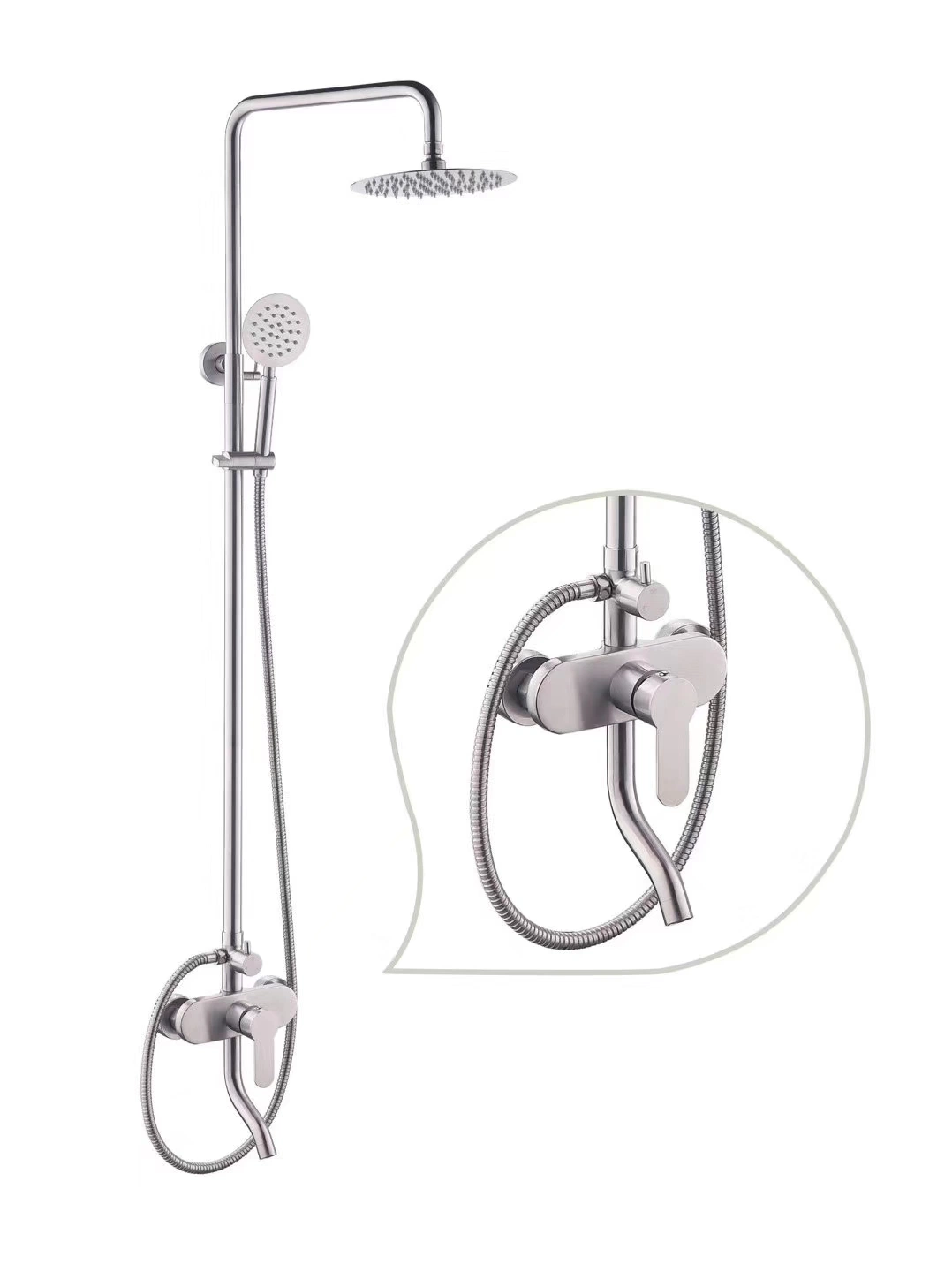 Bathroom Accessories Hand Rain Shower Faucet Set