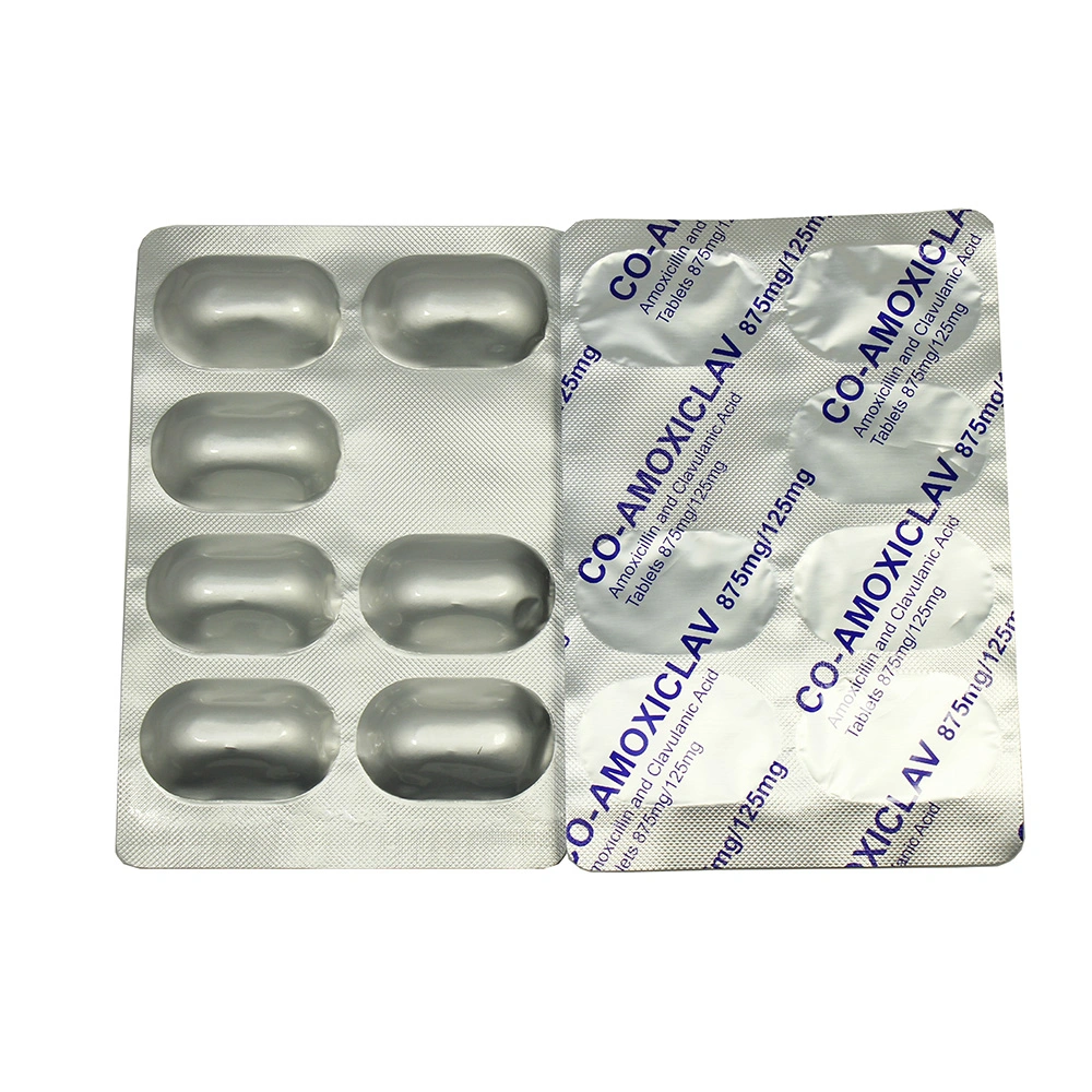 Antibiotic Medicine Amoxicillin and Clavulanate Potassium Tablet 875mg+125mg Shinepharm