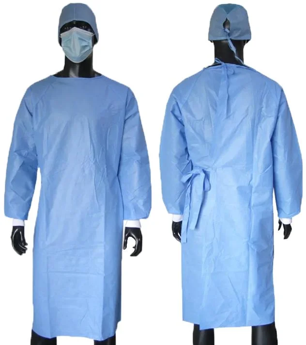 Disposable SMS SMMS Smmms Sterile Surgical Gown Reinforced Surgical Gown