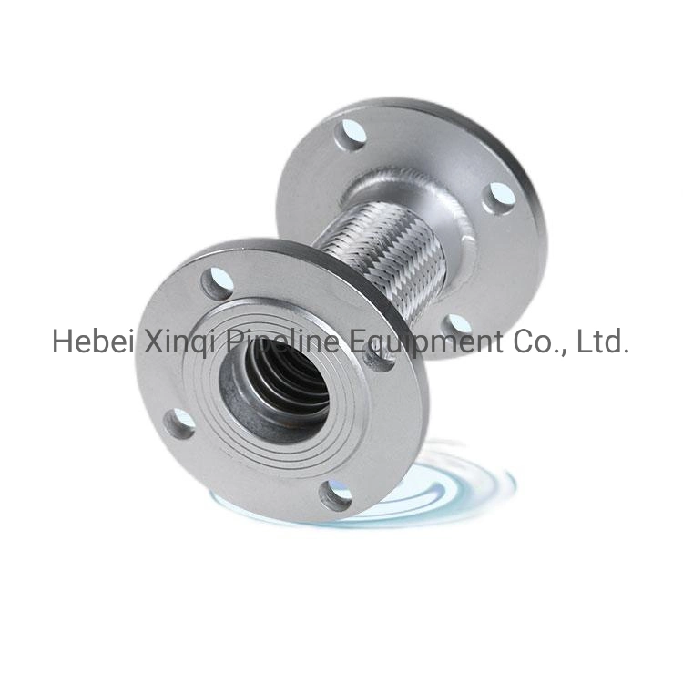 Flange Connection Stainless Steel Flexible Braided Wire Metal Hose