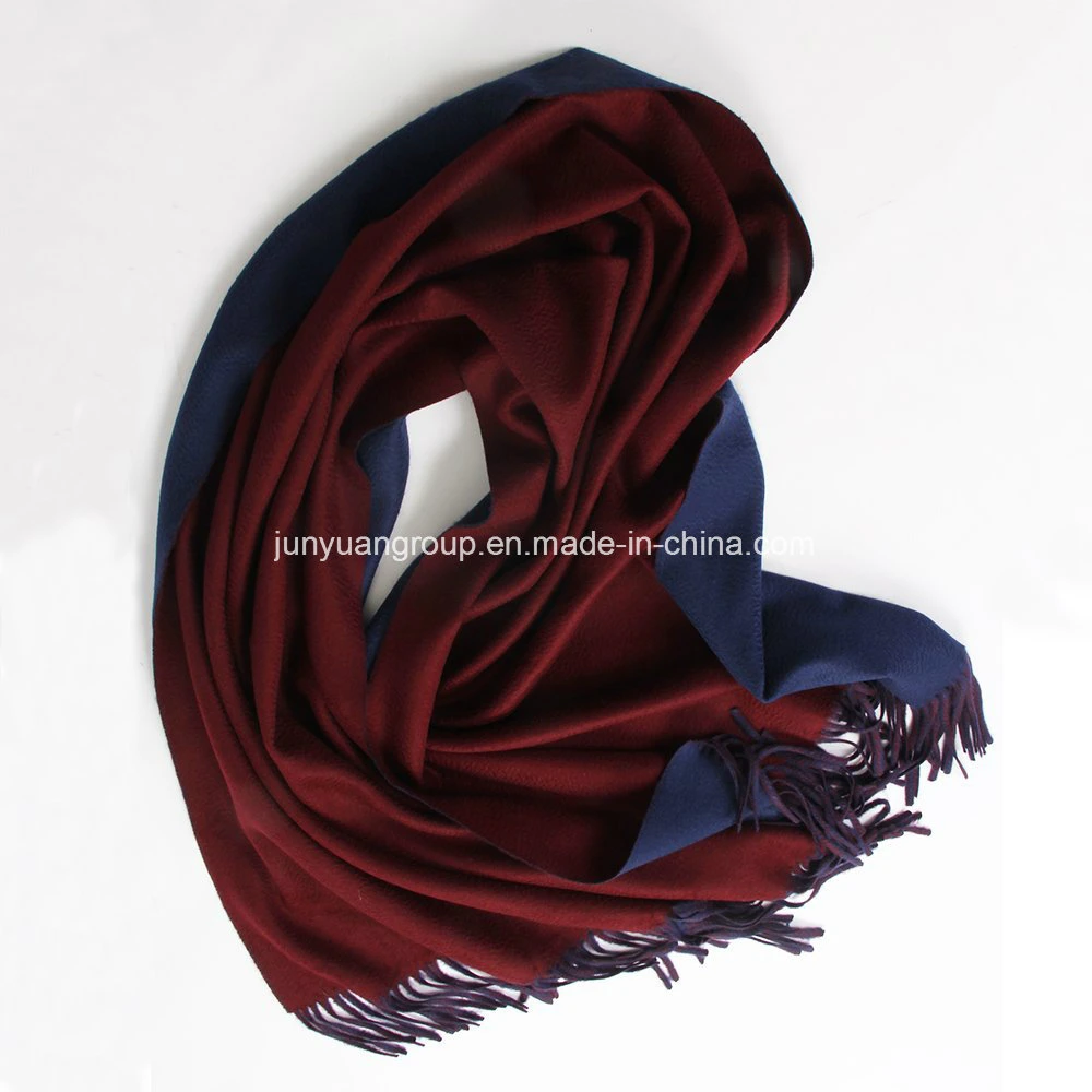 OEM Quality 100% Cashmere Double-Side Tie-Die Brushed Woven Shawl Scarf