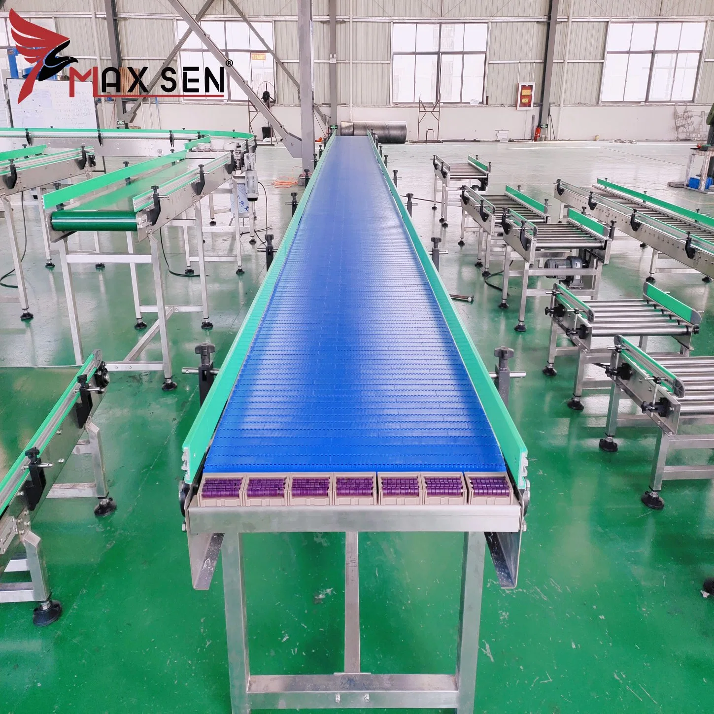 Maxsen 2021 новых модульных пластиковой ленты цепной конвейер линейная система